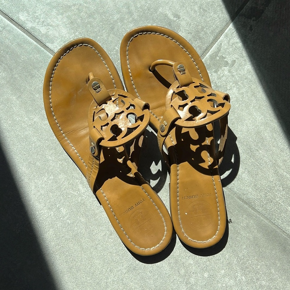 Tan Tory Burch sandals
